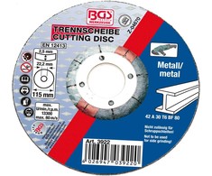 Bgs Technic Metalo pjovimo diskas | Ø 115 x 2,5 x 22,2 mm | 42 tipas (3922)