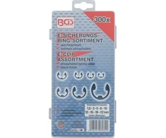 Bgs Technic Metrinių E-klipsų asortimentas | 1,5 - 22 mm | 300 vnt. (8039)