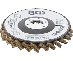 Bgs Technic Šlifavimo diskas lapelinis | neaustinė medžiaga | Ø 115 mm | P 80 (74471B)