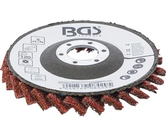 Bgs Technic Neaustinis lapelinis šlifavimo diskas | K120 | Ø 115 mm (74473)