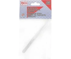 Bgs Technic Nerūdijančio plieno aštrus pincetas | tiesus | 125 mm (8620)