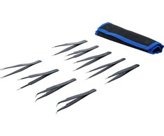 Bgs Technic Nerūdijančio plieno pincetų rinkinys | 9 vnt. (74413)
