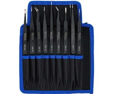 Bgs Technic Nerūdijančio plieno pincetų rinkinys | 9 vnt. (74413)