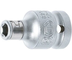 Bgs Technic Perėjimas su tvirtinimo rutuliu | vidinis kvadratas 12,5 mm (1/2") | vidinis šešiakampis 6,3 mm (1/4") (8201)