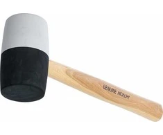 Bgs Technic Plaktukas guminis | Hickory rankena | juoda / balta galva Ø 63 mm, 840 g (1969)