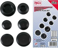 Bgs Technic Plastikinių kamščių asortimentas | 58 vnt. (9406)
