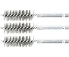 Bgs Technic Plieniniai šepečiai vamzdeliams | 16 mm | 6,3 mm (1/4") | 3 vnt. (3078-16-S)