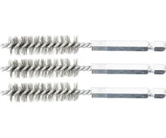 Bgs Technic Plieniniai šepečiai vamzdeliams | 12 mm | 6,3 mm (1/4") | 3 vnt. (3078-12-S)