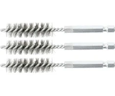 Bgs Technic Plieniniai šepečiai vamzdeliams | 13 mm | 6,3 mm (1/4") | 3 vnt. (3078-13-S)