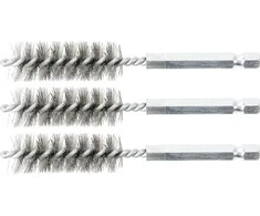 Bgs Technic Plieniniai šepečiai vamzdeliams | 15 mm | 6,3 mm (1/4") | 3 vnt. (3078-15-S)