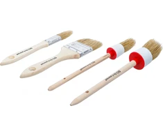 Bgs Technic Plokščių ir apvalių dažymo teptukų rinkinys BGS Diy | 4 dalių (76525)