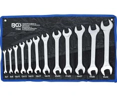Bgs Technic Plokščių raktų rinkinys atvirais galais | 6x7 - 30x32 mm | 12 vnt. (1184)