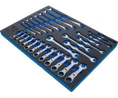 Bgs Technic Plokščių, žiedinių ir terkšlinių raktų rinkinys BGS | 6–22 mm | 28 vnt. (4008)