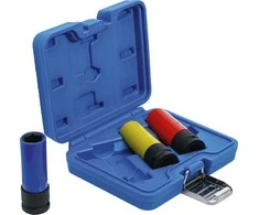 Bgs Technic Rinkinys smūginių plonasienių ilgų galvučių 1/2",17,19.ir21mm