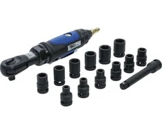 Bgs Technic Pneumatinė rankena galvutėms su rinkiniu | 12,5 mm (1/2") | 102 Nm | 14 vnt. (70192)
