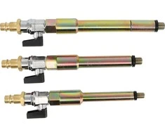 Bgs Technic Pneumatinių adapterių rinkinys kaitinimo žvakių lizdams | M8 x 1.0, M10x1.0, M10x1.25 | 3 vnt. (9519)