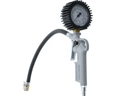 Bgs Technic Pripūtimo pistoletas su manometru | kalibruotas | 0 - 10 bar (55400)