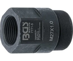 Bgs Technic Purkštukų išėmimo adapteris iš BGS 7771 | M27 x M20 x 41 mm (7771-5)