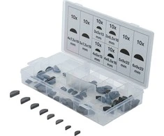 Bgs Technic Pusmėnulių (Woodruff key) asortimentas | 80 vnt. (8117)