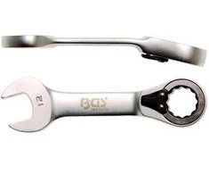 Bgs Technic Raktas su terkšle | trumpas | su reversu | 12 mm (30712)