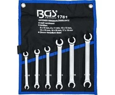 Bgs Technic Raktų rinkinys stabdžių šlangelėms | 8x10 - 17x19 mm | 6 vnt. (1761)