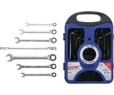 Bgs Technic Raktų su terkšle komplektas | 8-19 mm | 7 vnt. (1596)