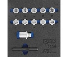 Bgs Technic Ratų varžtų slapukų rinkinys | Mercedes Benz | 12 vnt. (9338)