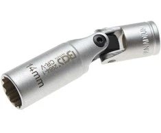 Bgs Technic Šarnyrinė galvutė žvakėms 12 kampų | 10 mm (3/8") | 14 mm (2984-1)