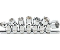 Bgs Technic Šarnyrinių galvučių rinkinys | 10 mm (3/8") | 3/8" - 3/4" coliniai dydžiai | 7 vnt. (9501)