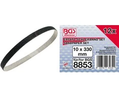 Bgs Technic Šlifavimo diržas / juosta | 10 mm x 330 mm | 12 vnt. BGS 8853 (8853-1)