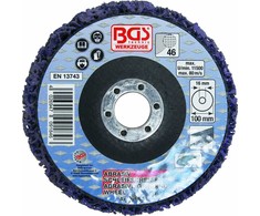Bgs Technic Šlifavimo diskas su abrazyvine medžiaga | juoda | Ø 100 mm | 16 mm montavimo anga (9184)
