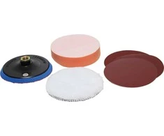 Bgs Technic Šlifavimo ir poliravimo rinkinys 125mm, 6vnt