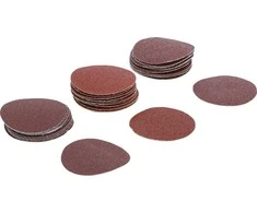 Bgs Technic Šlifavimo padai / šlifavimo rinkinys | Ø 50 mm | K 60 - 80 - 120 | 30 vnt. (70194)