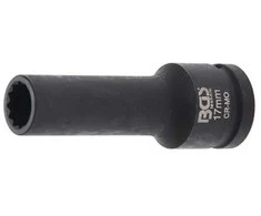 Bgs Technic Smūginė galvutė ilga | 12 kampų | 20 mm (3/4") | 17 mm (5345)
