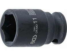 Bgs Technic Smūginė galvutė šešiakampė | 6,3 mm (1/4") | 11 mm (7291)