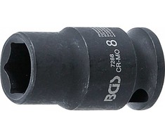 Bgs Technic Smūginė galvutė šešiakampė | 6,3 mm (1/4") | 8 mm (7288)