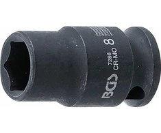 Bgs Technic Smūginė galvutė šešiakampė | 6,3 mm (1/4") | 8 mm (7288)
