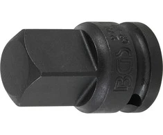 Grąžtas Bgs Technic Smūginis adapteris | vidinis kvadratas 12,5 mm (1/2") - išorinis kvadratas 20 mm (3/4") (279)