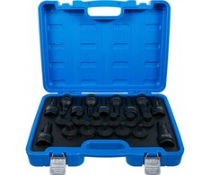 Bgs Technic Smūginių antgalių rinkinys | 20 mm (3/4") | Hex vidinis šešiakampis, T-Star (Torx) | 22 vnt. (6185)