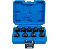 Bgs Technic Smūginių antgalių rinkinys | 12,5 mm (1/2") | Spline (XZN) M4 - M16 | 9 vnt. (5487)