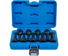 Bgs Technic Smūginių antgalių rinkinys – Spline (XZN) CR-MO 1/2" – M4–M16 | 9 vnt. (5482)