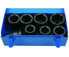 Bgs Technic Smūginių galvučių rinkinys – 1" pavara – 27–50 mm | 8 vnt. (5245)