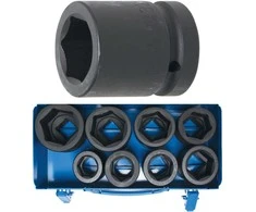 Bgs Technic Smūginių galvučių rinkinys – 1" pavara – 27–50 mm | 8 vnt. (5245)