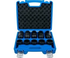 Bgs Technic Smūginių galvučių rinkinys | 12-kampų | 12.5 mm (1/2") | 32 - 36 mm | 10 vnt.| 17 vnt. (5330)