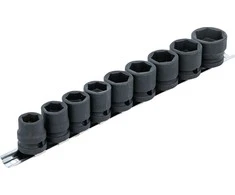 Bgs Technic Smūginių galvučių rinkinys | patrumpintos | 12,5 mm (1/2") | 13–24 mm | 9 vnt. (9551)