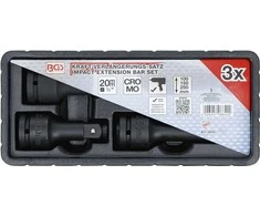 Bgs Technic Smūginių ilginuvų rinkinys | 20 mm (3/4") | 3 vnt. (8840)