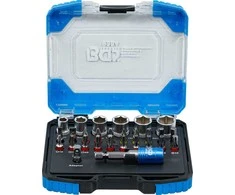 Bgs Technic Spalvotų antgalių ir galvučių rinkinys | 1/4" pavara | 28 dalių (9384)
