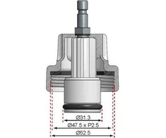 Bgs Technic Spaudimo adapteris | Ford, Mazda (8027-15)