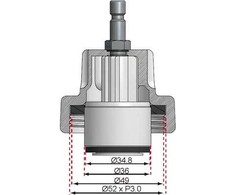 Bgs Technic Spaudimo adapteris | Ford Mondeo, Land Rover, Opel, Ssangyong (8027-12)