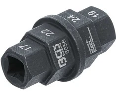 Bgs Technic Speciali galvutė | 10 mm (3/8") | 17 - 19 - 22 - 24 mm (5058)